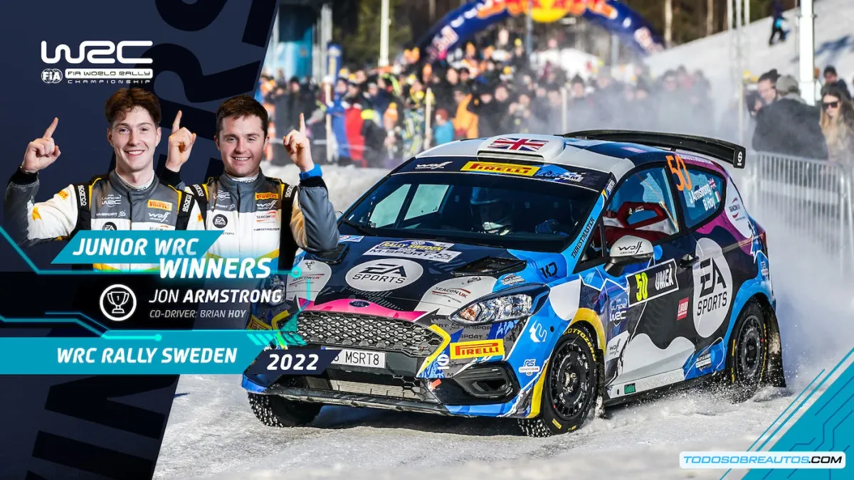 Armstrong se lleva la victoria en el Rallye de Suecia: Un final apretado en el FIA Junior WRC 2022