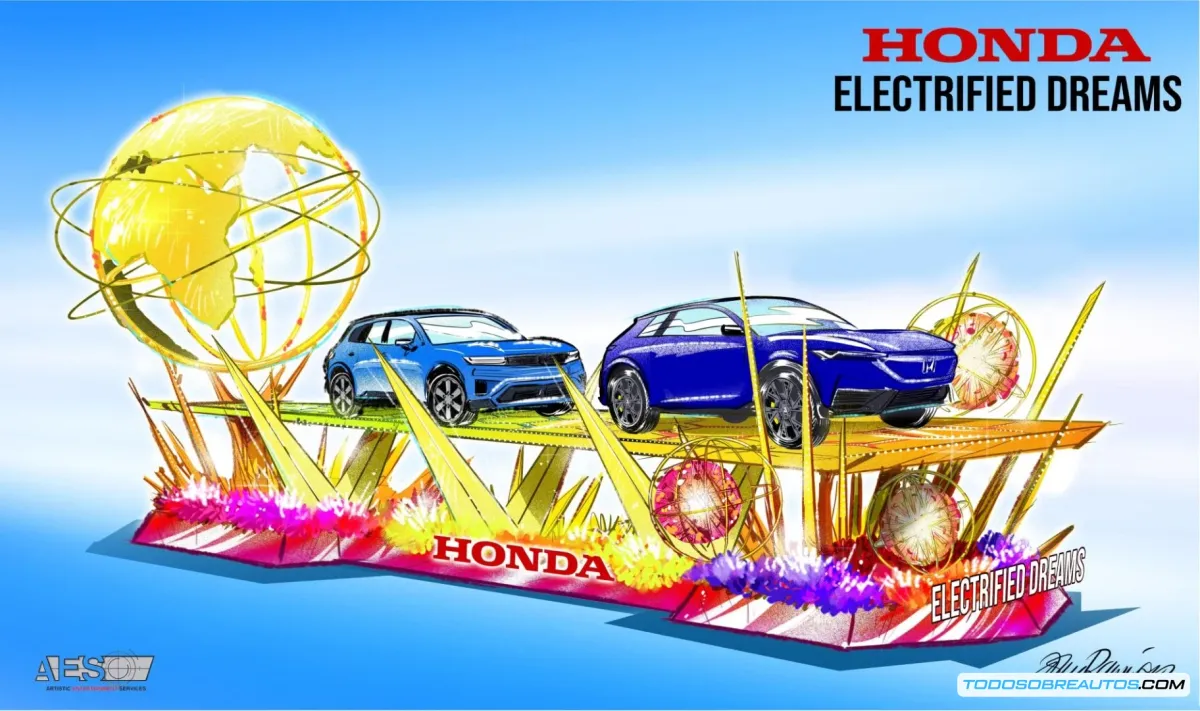 Honda lidera el Desfile de las Rosas 2025 con una flota totalmente eléctrica: El Honda Prologue y Acura ZDX brillan en 'Electrified Dreams'