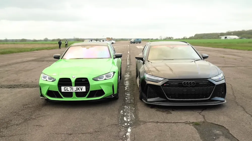 Audi RS3 vs S4 vs RS6: ¡La Batalla de los Anillos en una Carrera de Aceleración!