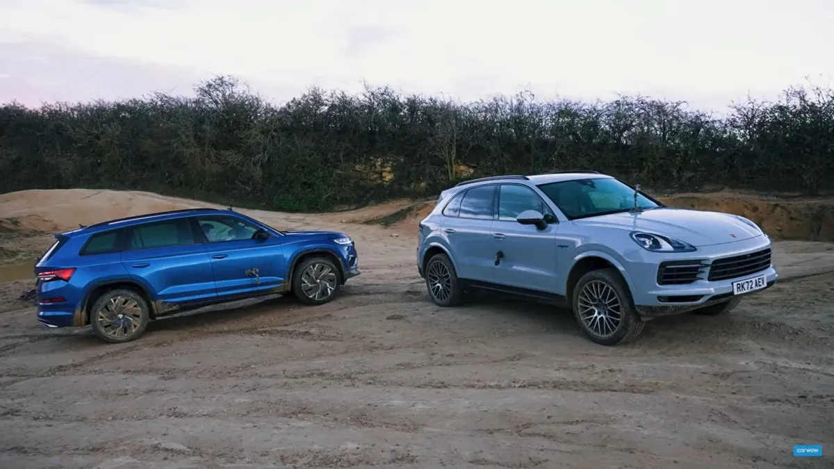 Skoda Kodiaq VRs vs Porsche Cayenne: Duelo Off-Road 😈🔥 ¡Descubre el Ganador!