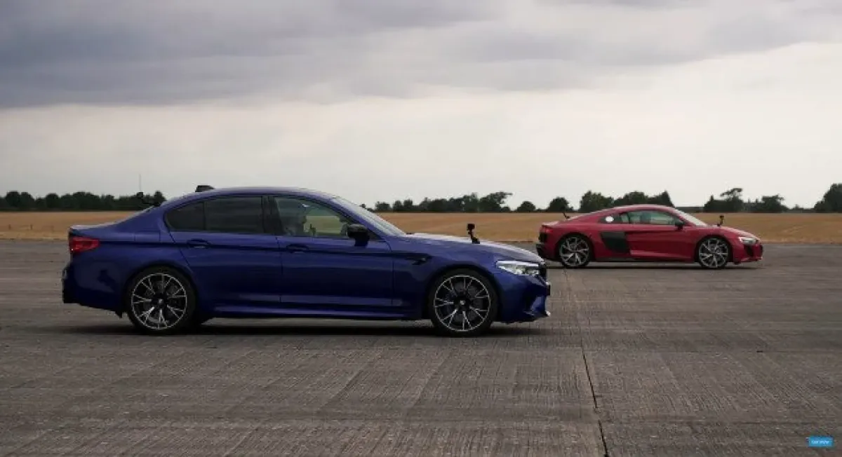 Audi R8 RWD vs BMW M5 Competition: ¡La Batalla de Gigantes Alemanes! 🇩🇪🔥