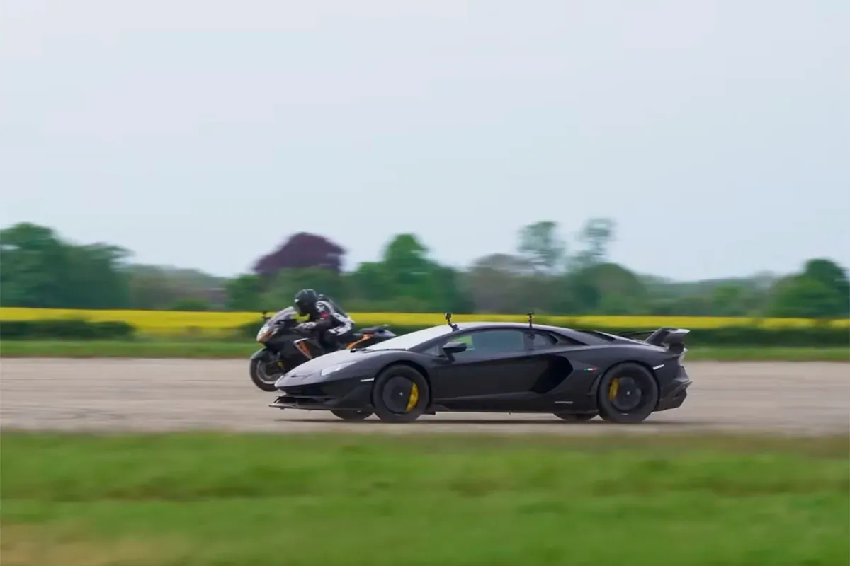 Lamborghini Aventador vs. Suzuki Hayabusa: ¡La Batalla Épica! 💨🏆