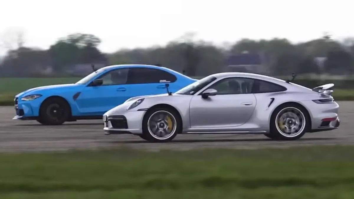 BMW M3 Competition x Porsche 911 Turbo S: ¡La Batalla de Titanes! 🏆🔥