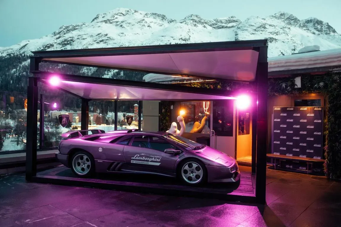 Lamborghini Polo Storico celebra su décimo aniversario en St. Moritz: Un fin de semana de clásicos en la nieve