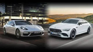 Mercedes-AMG GT 4 Puertas y Porsche Panamera Turbo S E-Hybrid