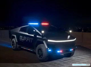 Cybertruck Policial en Las Vegas