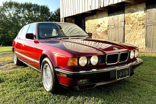 BMW 750iL 1991 Rojo