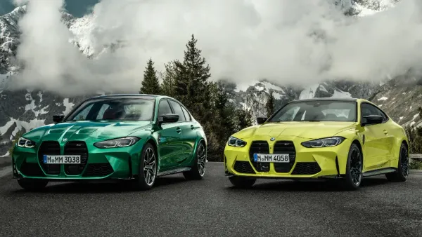 BMW M3 Competition Verde y M4 Competition Amarillo