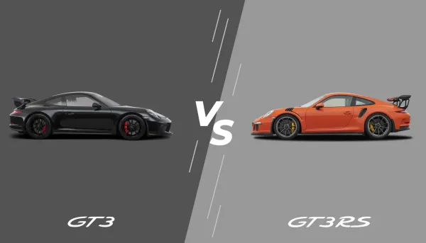 Porsche 911 GT3 Negro VS GT3 RS Naranja