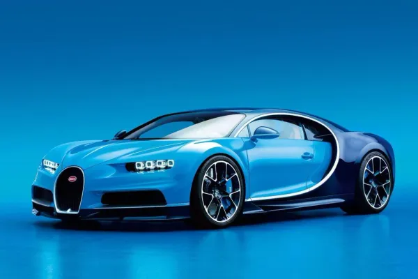 Bugatti Chiron Azul