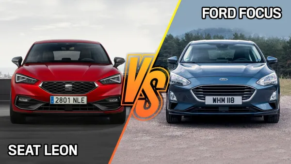 SEAT León Rojo vs. Ford Focus Azul