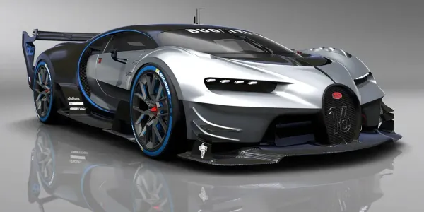 Bugatti Vision Gran Turismo Plateado