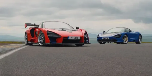 McLaren 720S Azul vs Senna Rojo