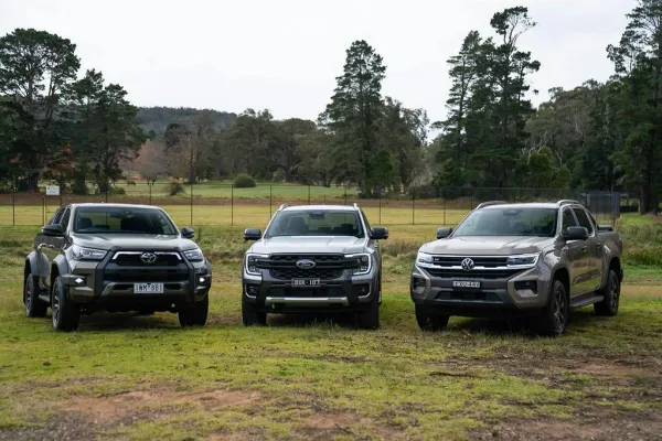 Toyota Hilux GR Sport vs. Ford Ranger Raptor vs. Volkswagen Amarok Panamericana