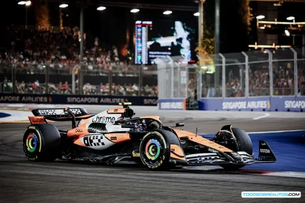 Gran Premio de Singapur 2024: Victoria de Norris, Sainz y Alonso en el Top 10 y Colapinto cerca del podio