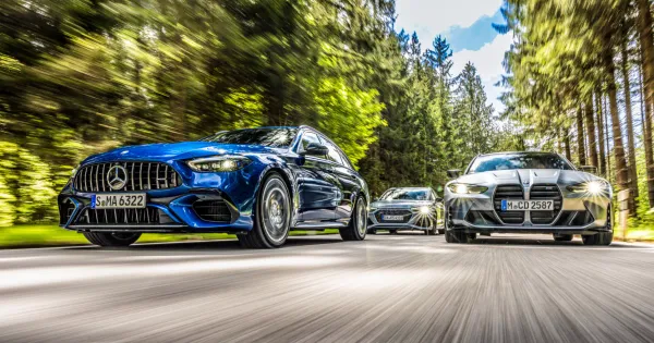 Mercedes-AMG C63 S vs BMW M3 Touring vs Audi RS4 Avant