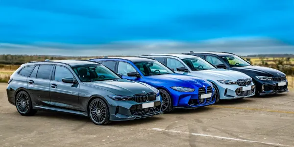 BMW 335d Touring vs Tesla Model 3 vs BMW M340d Touring