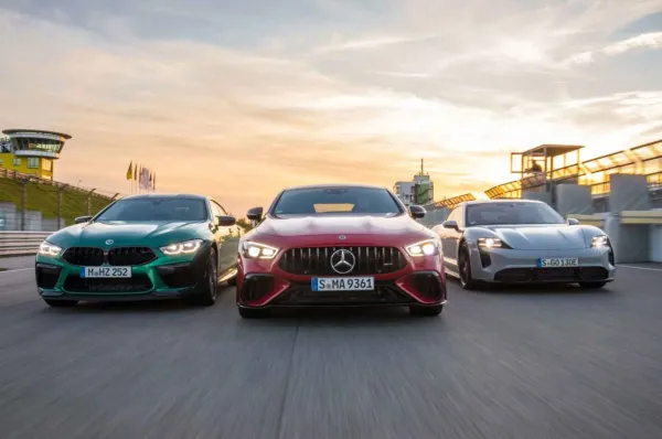 BMW M5 Competition vs Mercedes-AMG GT 63 SE Performance vs Porsche Panamera Turbo S E-Hybrid