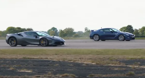 Nissan GT-R Tuneado vs Ferrari SF90 Stradale