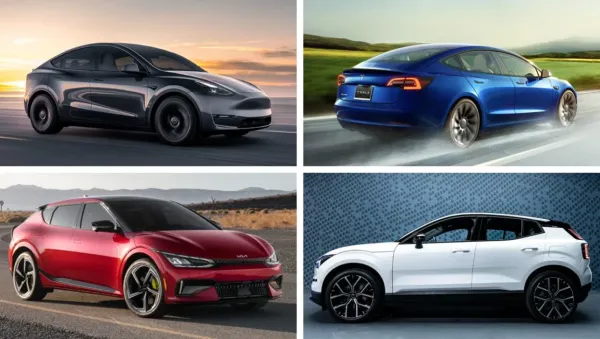 Tesla Model 3 vs Kia EV6 GT vs BMW iX M60 vs Audi RS e-tron GT