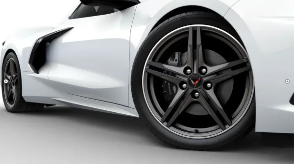 Nuevos Rines Gloss Black para el Corvette Stingray C8 2025